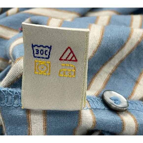 Fairway & Greene Mens Short Sleeve Striped Golf Polo Shirt M Mercerized Cotton - Picture 7 of 8